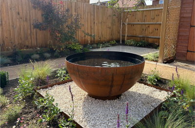 After a garden design project for a new build with planting